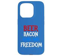 Beer Bacon Guns And Freedom Novelty Tee Humor Case for iPhone 15 Pro