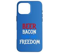 Beer Bacon Guns And Freedom Novelty Tee Humor Case for iPhone 16 Pro Max