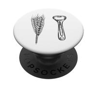 Beer Barley Malt Bottle Opener Classic Retro Cap Remover PopSockets Adhesive PopGrip