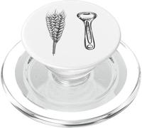 Beer Barley Malt Bottle Opener Classic Retro Cap Remover PopSockets PopGrip for MagSafe