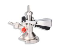Beer Barrel Coupler, gs/8 a Type Beer Keg Coupler G5/8 Stainless Steel Beer Keg Tap Distributor Beer Keg Coupler A Couple Coupler with Relief Valve Wine Accessory