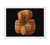 Beer Barrels Novelty Diamond Art Kits DIY Painting Diamonds Pictures Wall Decor Decoration