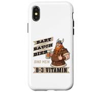 Beer Belly Beard - My B-3 Vitamin Viking Funny Design Case for iPhone X/XS
