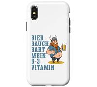 Beer Belly Beard - My B-3 Vitamin Viking Funny Design Case for iPhone X/XS