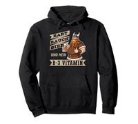 Beer Belly Beard - My B-3 Vitamin Viking Funny Design Pullover Hoodie