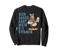Beer Belly Beard - My B-3 Vitamin Viking Funny Design Sweatshirt
