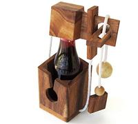 BEER BOTTLE HEAD BOX Jigsaw Puzzle Solid Wood CE Compliant French Brand Le Délirant 3/6 Difficulty Keep the Bottle Free Father's Day Gift Idea