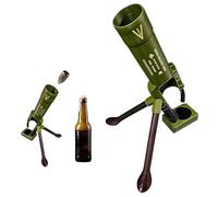 Beer Bottle Mortar Bottle Opener, 51mm Heavy-Duty Cap Launcher, Hands-Free Push Down Tactical Opener, Military Style Beer Opener for Bar, Desk, Army Decor, Gifts for Men