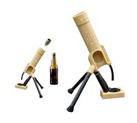 Beer Bottle Mortar Bottle Opener, 51mm Heavy-Duty Cap Launcher, Hands-Free Push Down Tactical Opener, Military Style Beer Opener for Bar, Desk, Army Decor, Gifts for Men