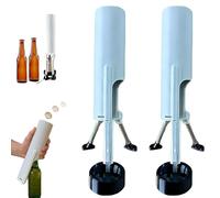 Beer Bottle Mortar Bottle Opener, 51mm Mortar Beer Bottle Opener, Automatic Mortar Bottle Opener, Hands-Free Push Down Design, for Home, Bar, Party and Other Occasions (2Pcs)