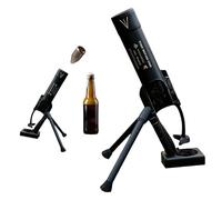 Beer Bottle Mortar Bottle Opener, 51mm Mortar Beer Bottle Opener, Funny Heavy-Duty Tactical Cap Launcher Hands-Free Push Down Bottles Opener for Beer Launcher, Home Party Bar Desk Decor Shelves (D)