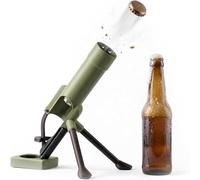 Beer Bottle Mortar Bottle Opener - 51mm Mortar Beer Bottles Opener, Heavy-Duty Automatic Cap Launcher, Hands-Free Push Down Openers for Beers & Soda Bottles for Home, Bar, Party Camping