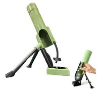 Beer Bottle Mortar Bottle Opener, 51mm Mortar Beer Opener, Funny Mortar-Bottles, No Damage to Caps, Hands-Free Push for Beers & Soda Bottles, Home Party Bar Desk Decor (Green)