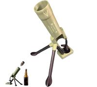 Beer Bottle Mortar Bottle Opener, 51mm Mortar Beer Opener, Funny Mortar-Bottles, No Damage to Caps, Hands-Free Push for Beers & Soda Bottles, Home Party Bar Desk Decor (Brown)