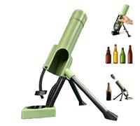 Beer Bottle Opener, Beer Bottles Mortar Bottle Opener, Bottle Cap Gun, Hands-Free Bottle Cap Ejection Funny without Scratches, Hands Free Press for Beer & Soda, Perfect for Party & Bar