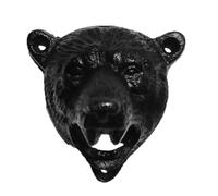 Beer Bottle Opener, Black Rustproof, Multipurpose Bottle Opener | Cast Iron Novelty Kitchen Bar Gadget Tool for Home, Wall Mounted Cabinet, Mounted Tabletop Beer Sodas Beverages Opening