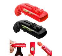 Beer Bottle Opener Cap Gun 2 Pack - Novelty Gifts for Men, Bar & Parties