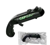 Beer Bottle Opener,Funny Cap Gun Bottle Opener Launcher,Shooter Bottle Opener,Launches Caps for World Cup Parties,Beer Cap Gun Opener Tool (Black)