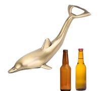 Beer Bottle Openers, Dolphins Shape Gold Metal Beer Opener Cute Unique Bottle Opener for Household Parties Restaurants