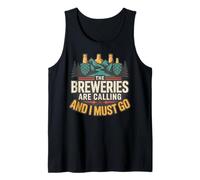 Beer Breweries are Calling and I Must Go Craft Moutain Tee Tank Top
