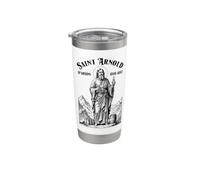 Beer Brewing Patron Saint Arnold Brewmaster Home Brew Stainless Steel Insulated Tumbler