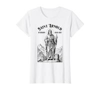 Beer Brewing Patron Saint Arnold Brewmaster Home Brew Value Graphic T-Shirt, Women, White, L