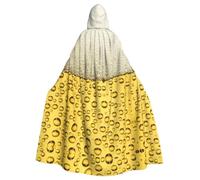 Beer Bubble Print Hooded Cloak Cape Costume Robe