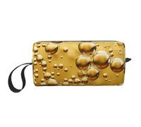 Beer Bubble Printed Travel Makeup Bag Portable Cosmetic Bag Makeup Case Toiletry Handbag Organiser for Women