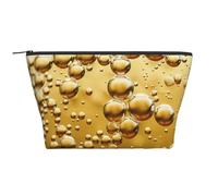 Beer Bubble Printed Travel Makeup Bag Trapeze Cosmetic Bag Makeup Case Toiletry Bag Organiser for Women