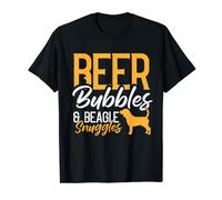 Beer Bubbles Beagle Snuggles Dog Puppy Doggie Drinking Lover T-Shirt