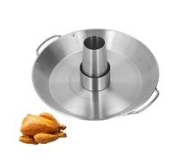 Beer Can Chicken Holder Chicken Roaster Rack 9.4 Inch Dia Stainless Steel Upright Duck Roaster BBQ Poultry Cooker Stand Grill for Charcoal Grill Oven