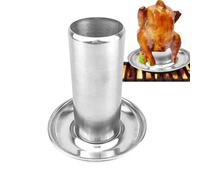 Beer Can Chicken Rack - Drunk Chicken Stand for Grilling, Vertical Stainless Steel Roaster | BBQ Rack Barbeque Accessories, Outdoor Grill Smoker Cooking Holder, Backyard, Even