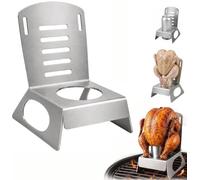 Beer Can Chicken Stand Chair| Heavy Duty Stainless Steel Stand (1 Pcs)