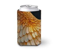 Beer Can Cooler Sleeve,Magnificent Feathered Wings Can Cover Beer Cooler Soft Insulated Beverage Holder for Party Beach Event Home