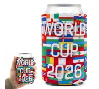 Beer Can Coolers Jacket PU Leather Cooler Sleeve Insulated Jacket Cover for 12oz Cans Beer Gifts for Men Women Beer Lover