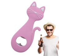 Beer Can Opener | Cat Shape Bottle Opener with Magnetic Back | Stainless Steel Portable Fridge Magnet for bar, Hotels, KTV, and Cabin Use | Compact and Creative Kitchen Tool for Easy Beer and Beverag