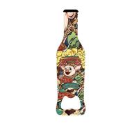 Beer Can Opener, Manual Can Opener for Beer Bottles, Bottle Opener, Chinese Style Pop Cap Can Opener 2 & 1 for Long Waiter's Nails, Beer Bottle Opener