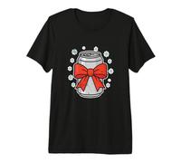 Beer Can with Big Red Bow Premium T-Shirt