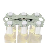 Beer Carrier, 6-Pack Drink Holder, Insulated Beverage Transport, Ice Water Organizer with Handle, Ideal for Picnic, Coffee, Whiskey, Delivery Parties, Birthday and Fishing Trip