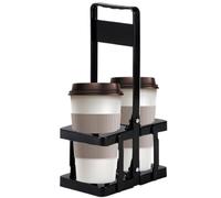 Beer Carrier, Portable Beer Can Rack - Handheld Beer Basket Collapsible | Wine Carrier, 2 Bottles Whiskey Beer Holder for Daily Outdoor Use, blackone, se beskrivning, Unisex