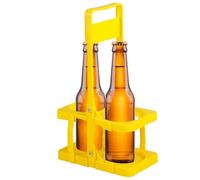 Beer Carrier - PP Portable Basket 18x10.8x31.8cm Lightweight Folding Holder | Drink with Design, Easy Storage, Outdoor Beēr Tote | Tailgating, Camping, Road Trips