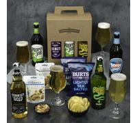 Beer & Cider Gift Set | Craft Ale, Cornish Rattler Cider, Nuts, Crisps, in Carry Case | Beer Hampers for Men, Mens Birthday, for Dad, Proper Job