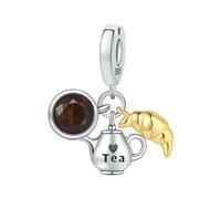 Beer Coffee Beads Pendant Gourmet And Life Charm Fit Original Bracelets Women Gift Fine Jewelry Making