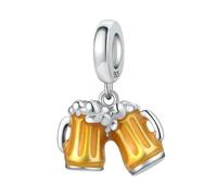 Beer Coffee Beads Pendant Gourmet And Life Charm Fit Original Bracelets Women Gift Fine Jewelry Making