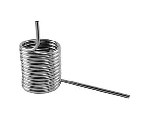 Beer cooling and calming coil made of CNS, d14 cm, turned right-wing