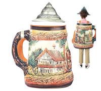 Beer Costume - Eye-Catching Beer Costumes for Adult | Hilarious Women Beer Mug Costumee | Inflatable Stein Beer Halloween Costume for Events Cosplay Party Oktoberfest Kids Boy Girls