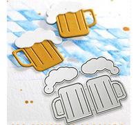 Beer Cup Cutting Dies Beer Die Cuts Cheer Celebration Card Making Die Cuts for DIY Card Making Scrapbooking Photo Album Paper Decorative