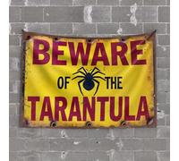 Beer Decor Beware Of The Tarantula. Tapestry Room Door Decor Beer Decorations For Man Cave(100X150CM)