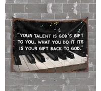 Beer Decor Embrace Your Talent: A Musical Gift from God Tapestry Tapestry Wall Art Aesthetic Room Decor(75X100CM)