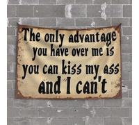 Beer Decor The Only Advantage You Have Over Me Is You Can Kiss My Ass And I Can'T Tapestry Men Decor Wall Decor For Dorm Room(75X100CM)